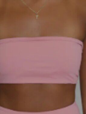 437 Aubrey Bandeau Swim Top - S